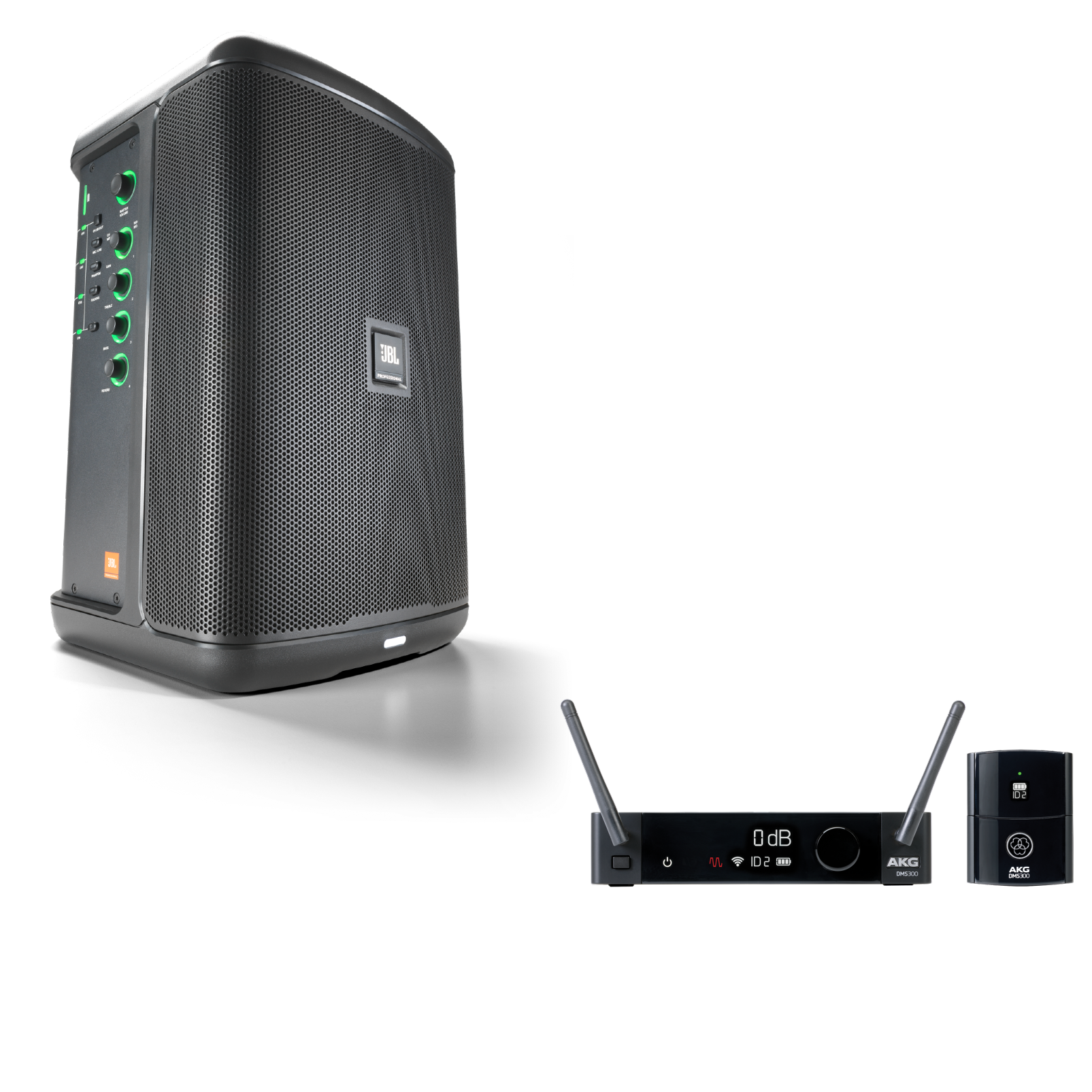 JBL EON ONE Compact + AKG DMS300 Instrument Bundle